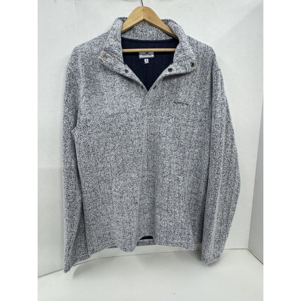 Properly Tied Fleece Pullover 1/4 Button Gray Size M - Picture 5 of 6